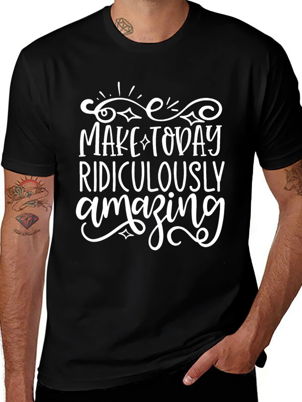 Ridiculously Amazing Black Graphic Tee product image 1