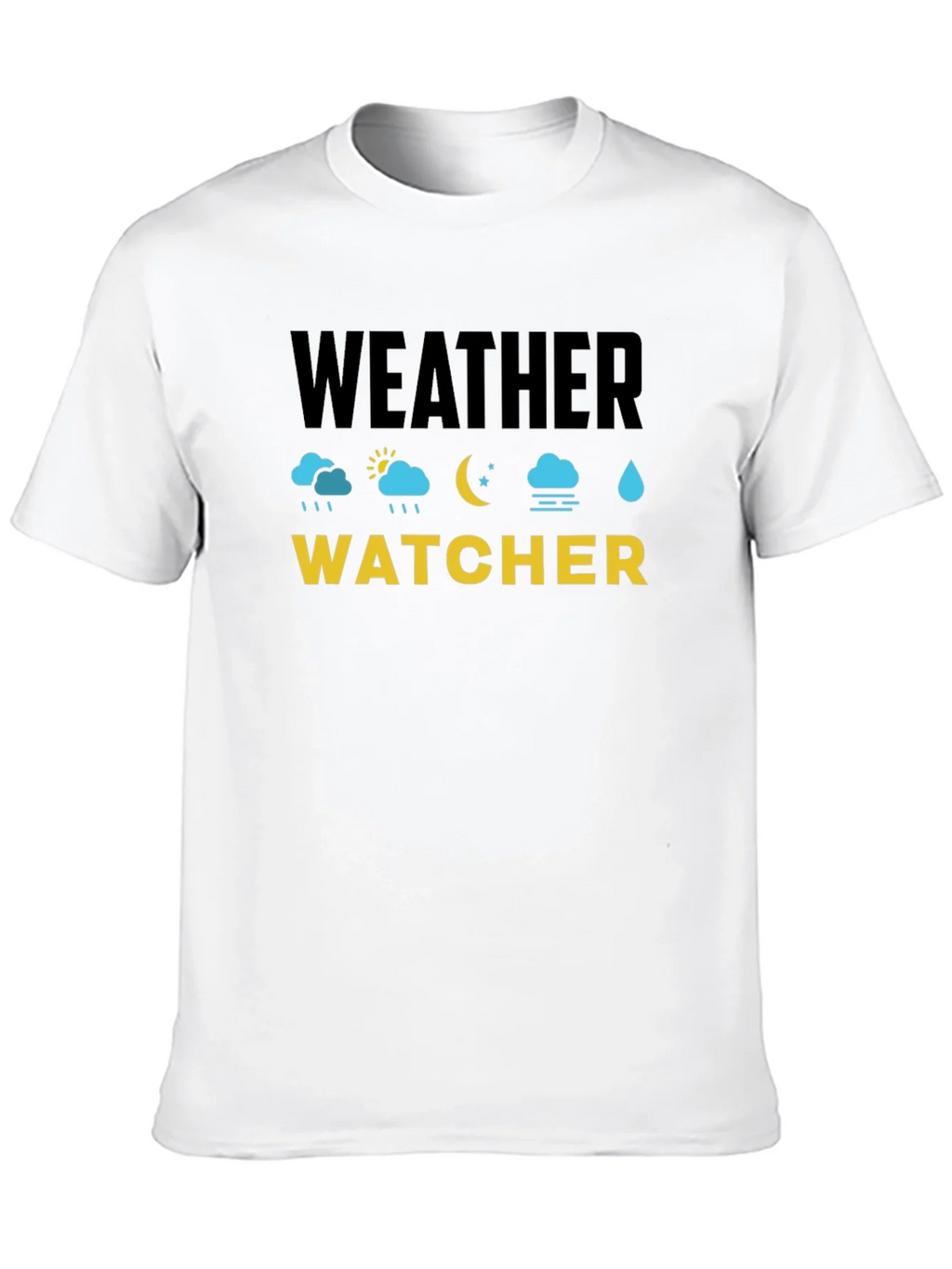 Weather Watcher Black Cotton T-Shirt product image 9