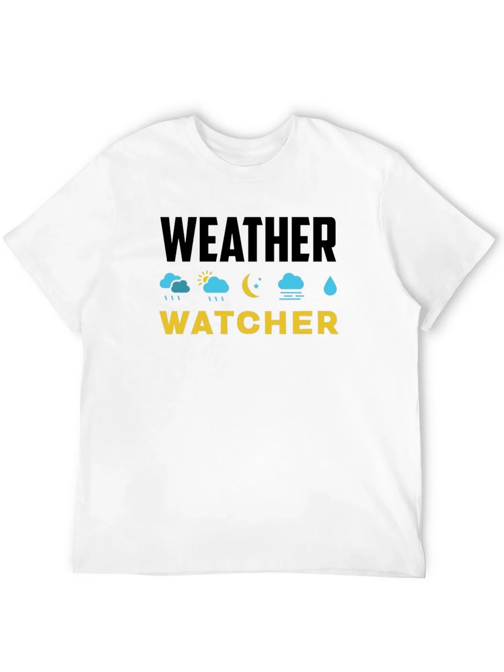 Weather Watcher Black Cotton T-Shirt product image 11