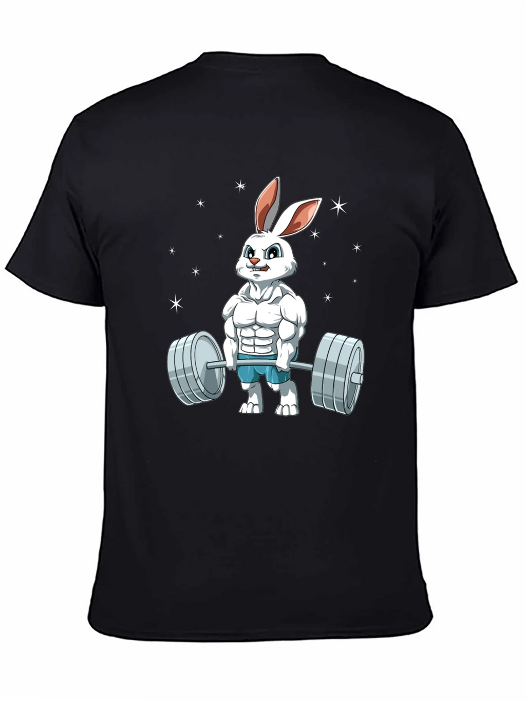 Funny Bunny Gym T-Shirt - Weightlifting Easter Rabbit product image 4