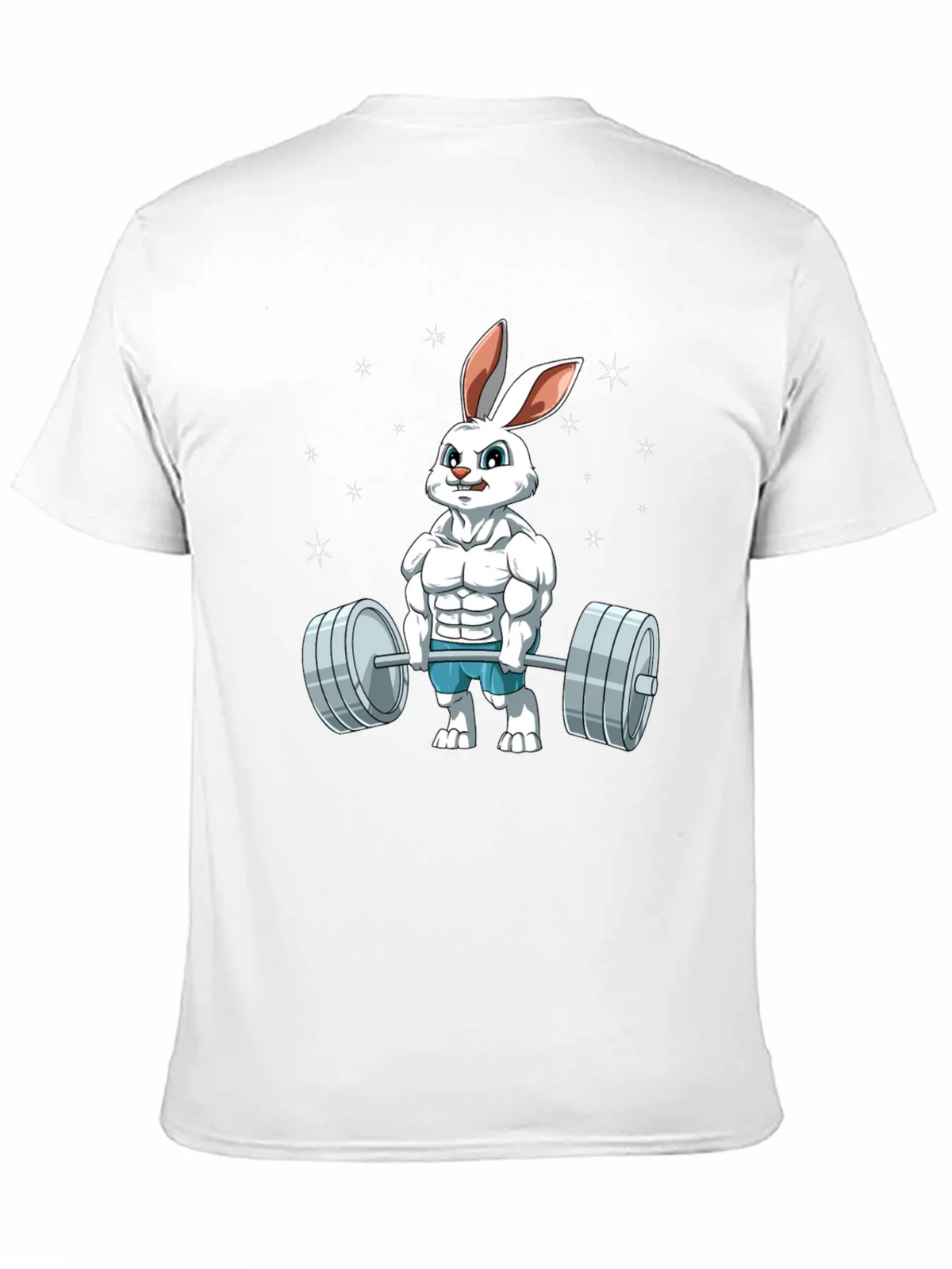 Funny Bunny Gym T-Shirt - Weightlifting Easter Rabbit product image 10