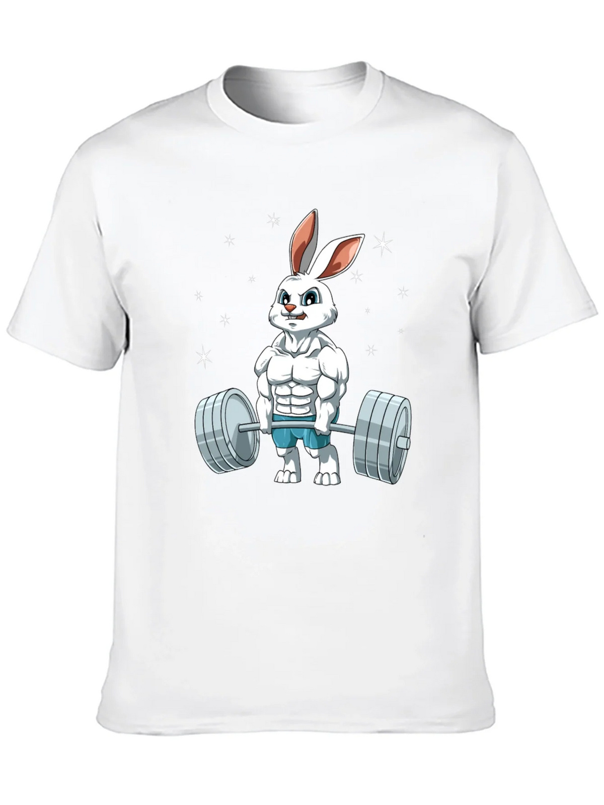 Funny Bunny Gym T-Shirt - Weightlifting Easter Rabbit product image 9