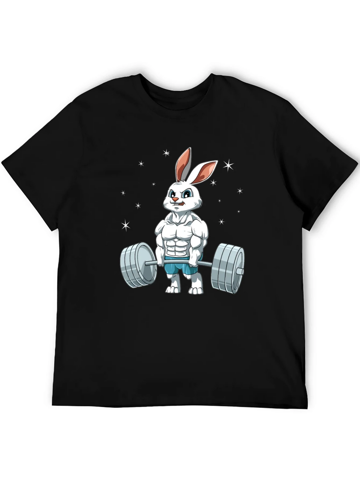 Funny Bunny Gym T-Shirt - Weightlifting Easter Rabbit product image 5