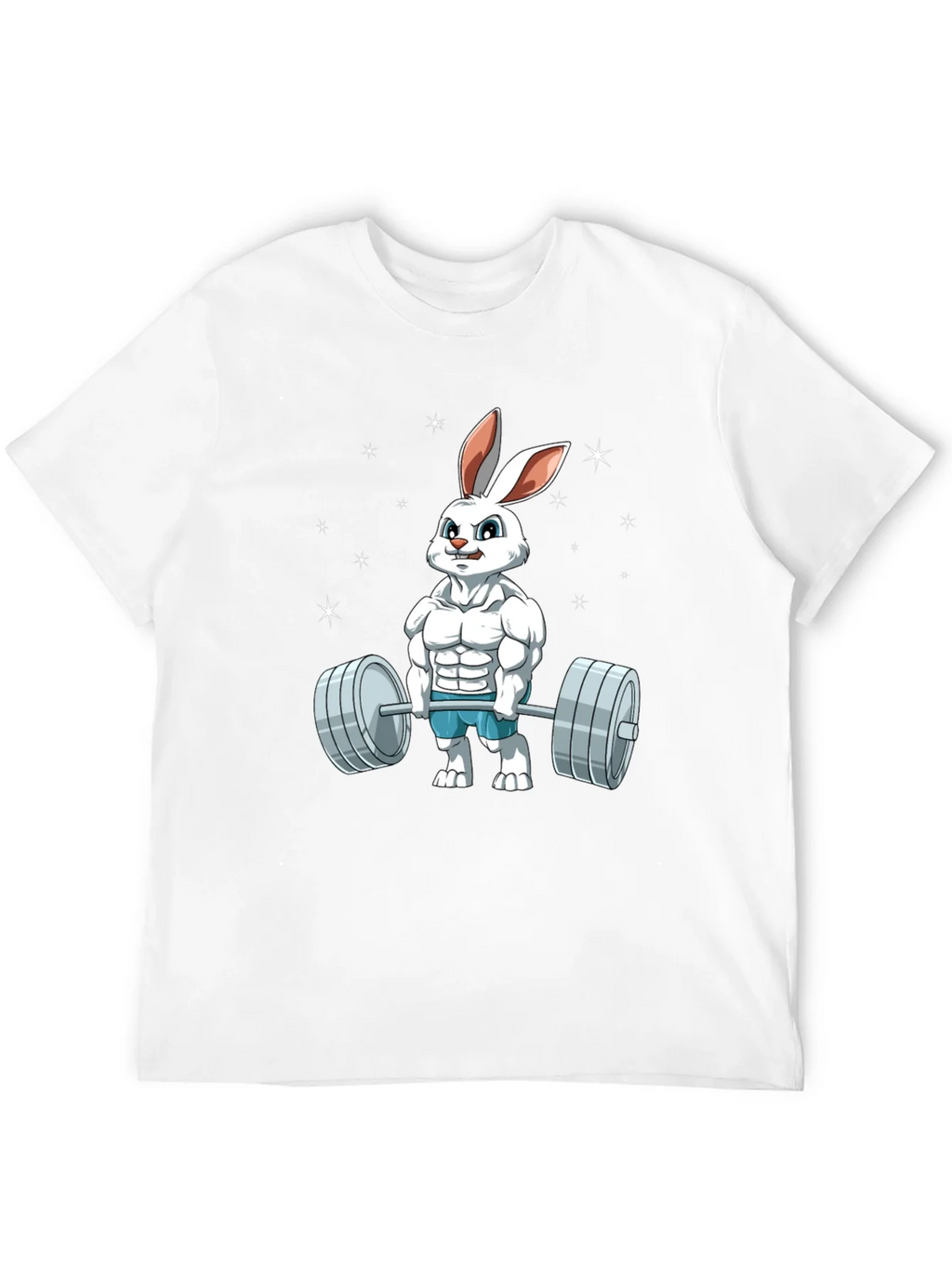 Funny Bunny Gym T-Shirt - Weightlifting Easter Rabbit product image 11