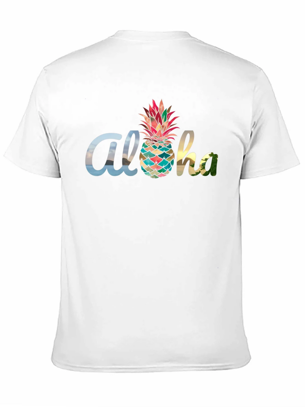 Aloha Pineapple Graphic Black T-Shirt product image 10