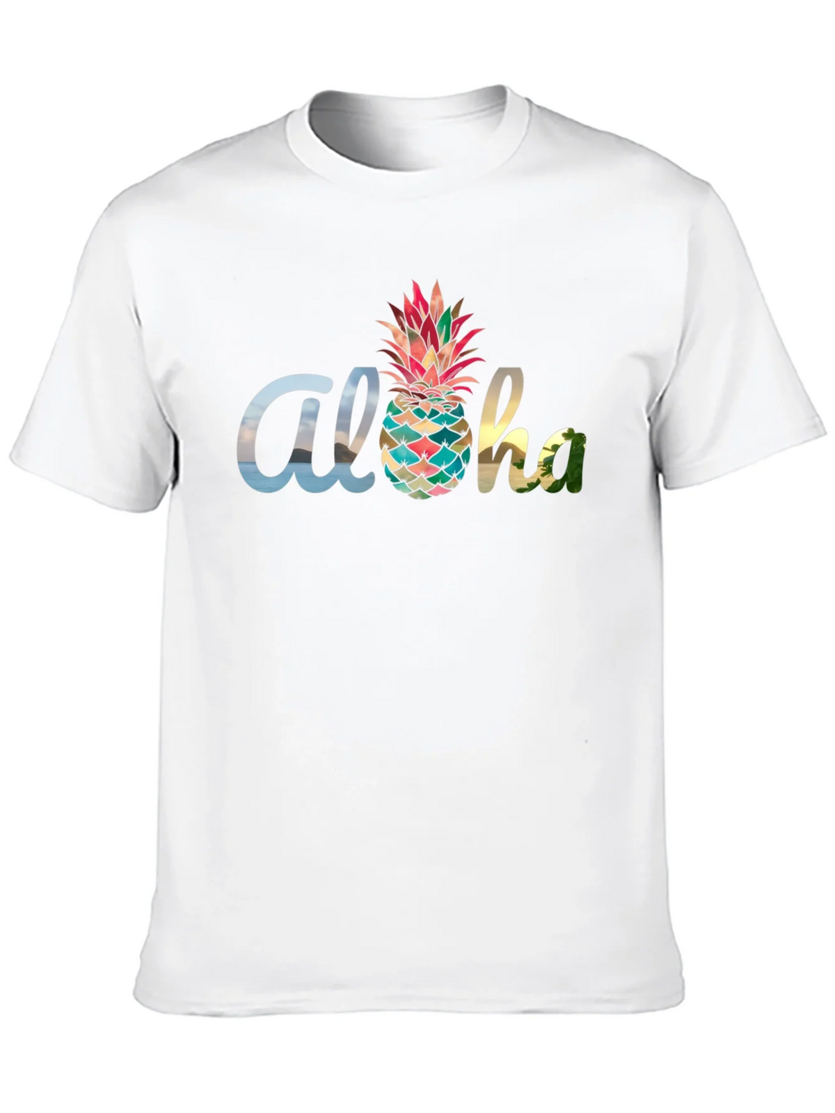 Aloha Pineapple Graphic Black T-Shirt product image 9