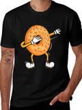 Dabbing Bagel Humor T-Shirt product image 1