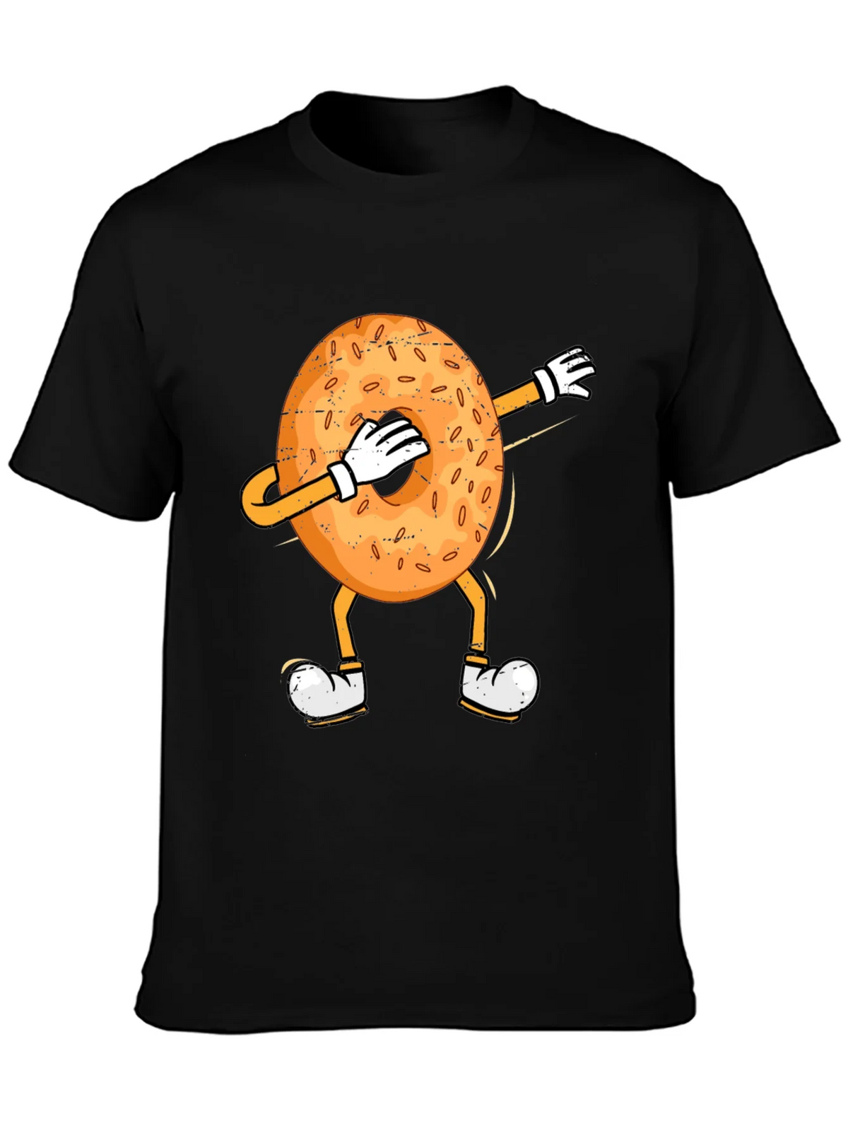 Dabbing Bagel Humor T-Shirt product image 2