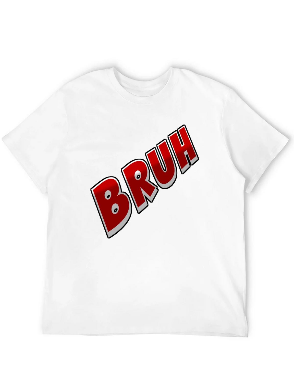 Bruh Graphic Tee - Black Cotton Blend Shirt product image 11