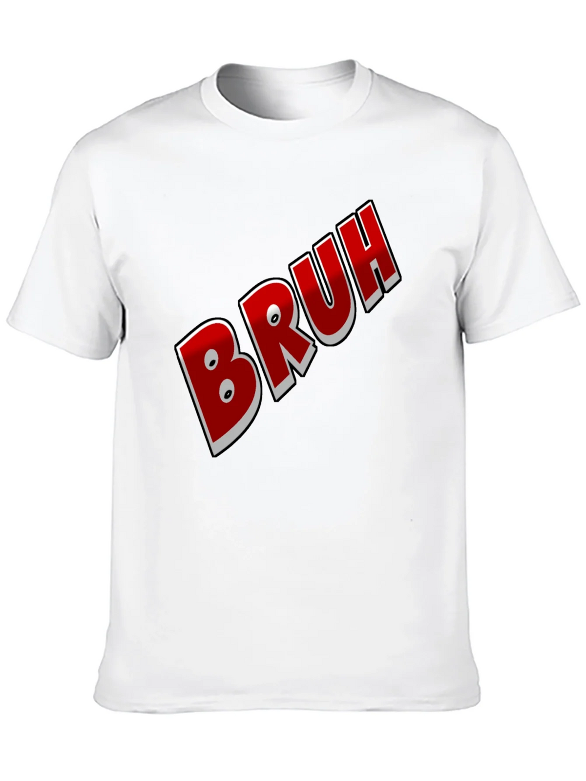 Bruh Graphic Tee - Black Cotton Blend Shirt product image 9