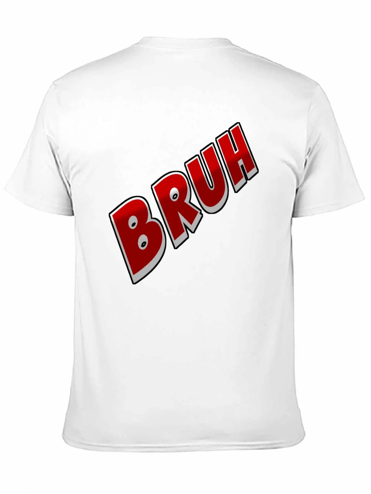 Bruh Graphic Tee - Black Cotton Blend Shirt product image 10