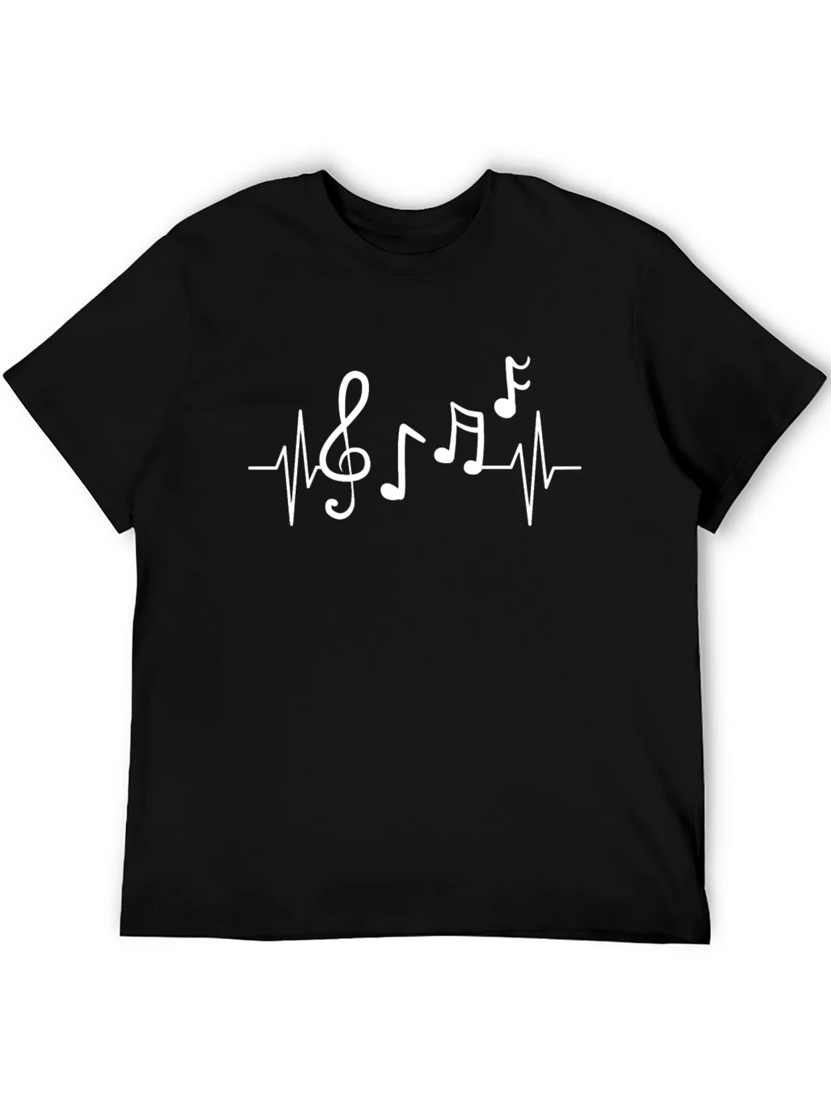Music Heartbeat Graphic Tee - Black product image 4
