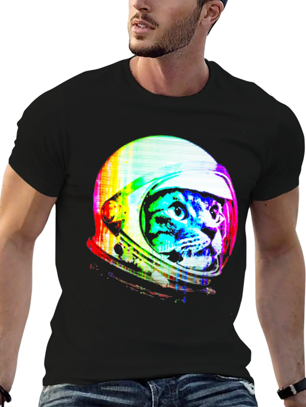 Retro Space Cat T-Shirt - Galaxy Kitten Tee product image 5