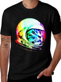 Retro Space Cat T-Shirt - Galaxy Kitten Tee product image 1
