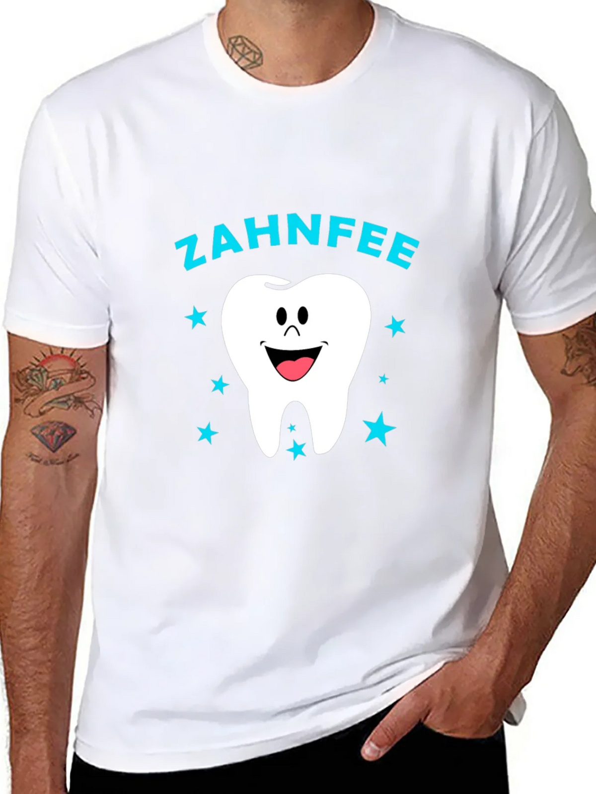 Zahnfee Tooth Fairy Black Graphic T-Shirt product image 2
