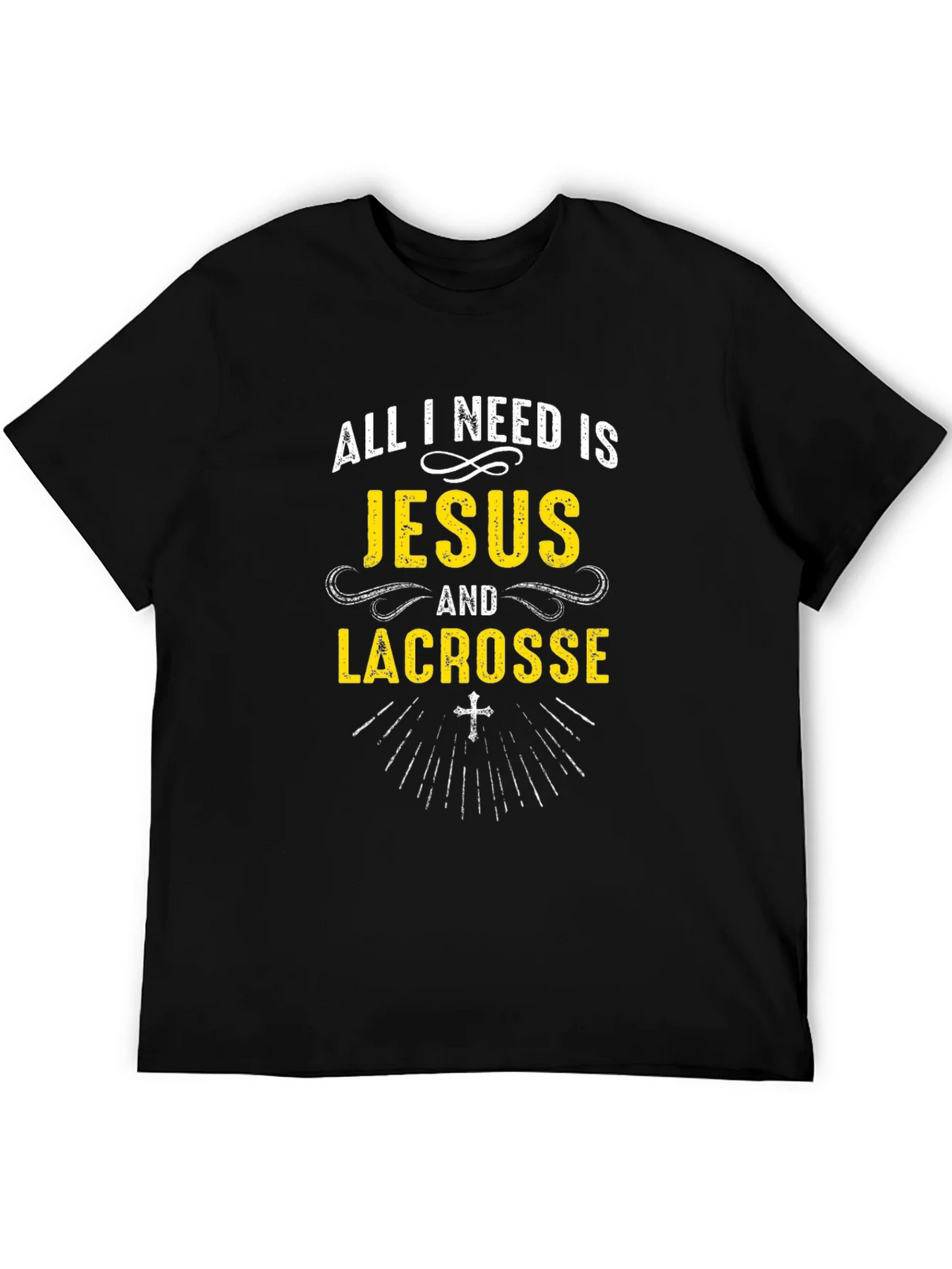 Jesus and Lacrosse T-Shirt product image 4