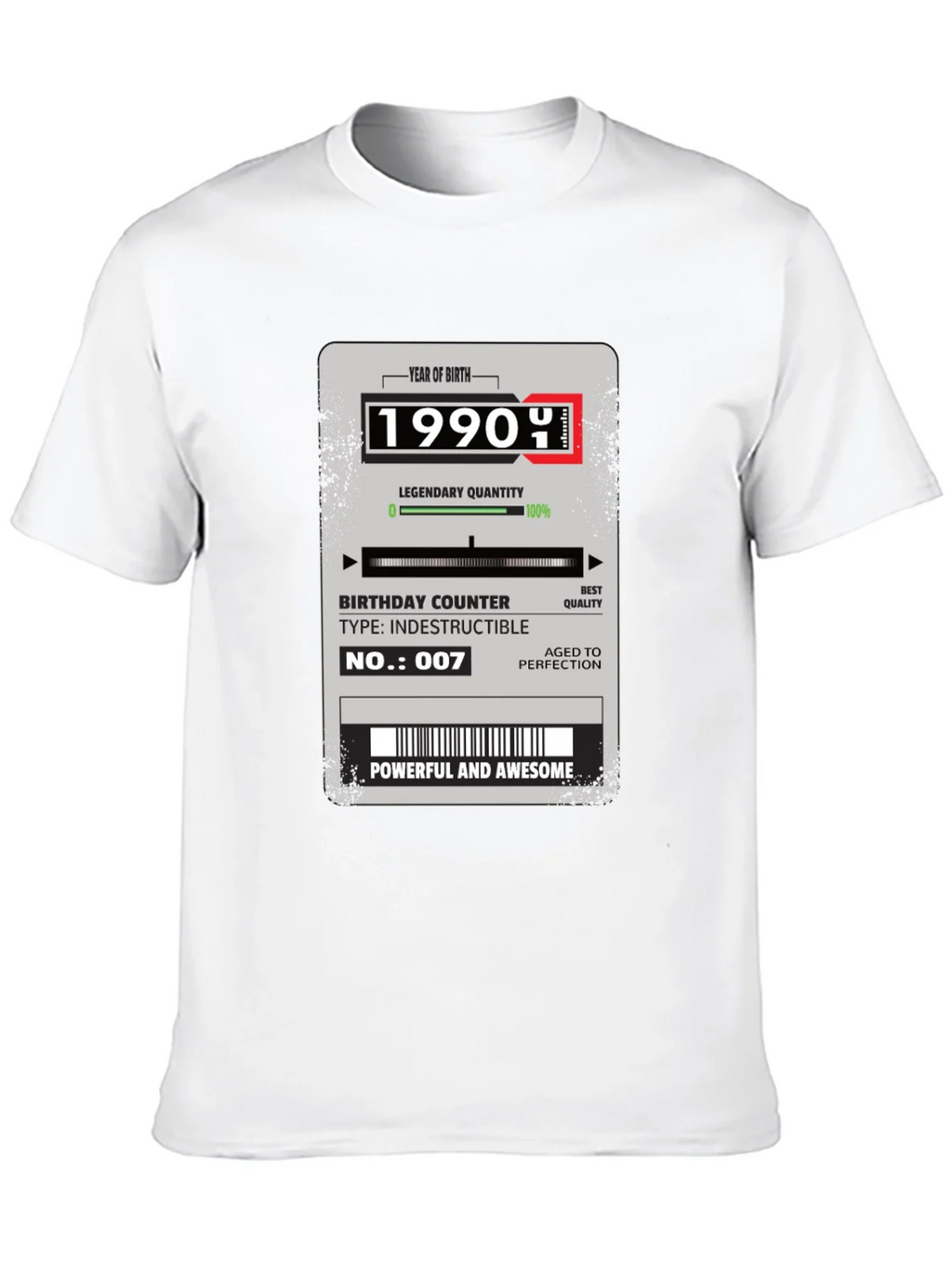 1990 Birthday T-Shirt - Powerful & Awesome product image 3