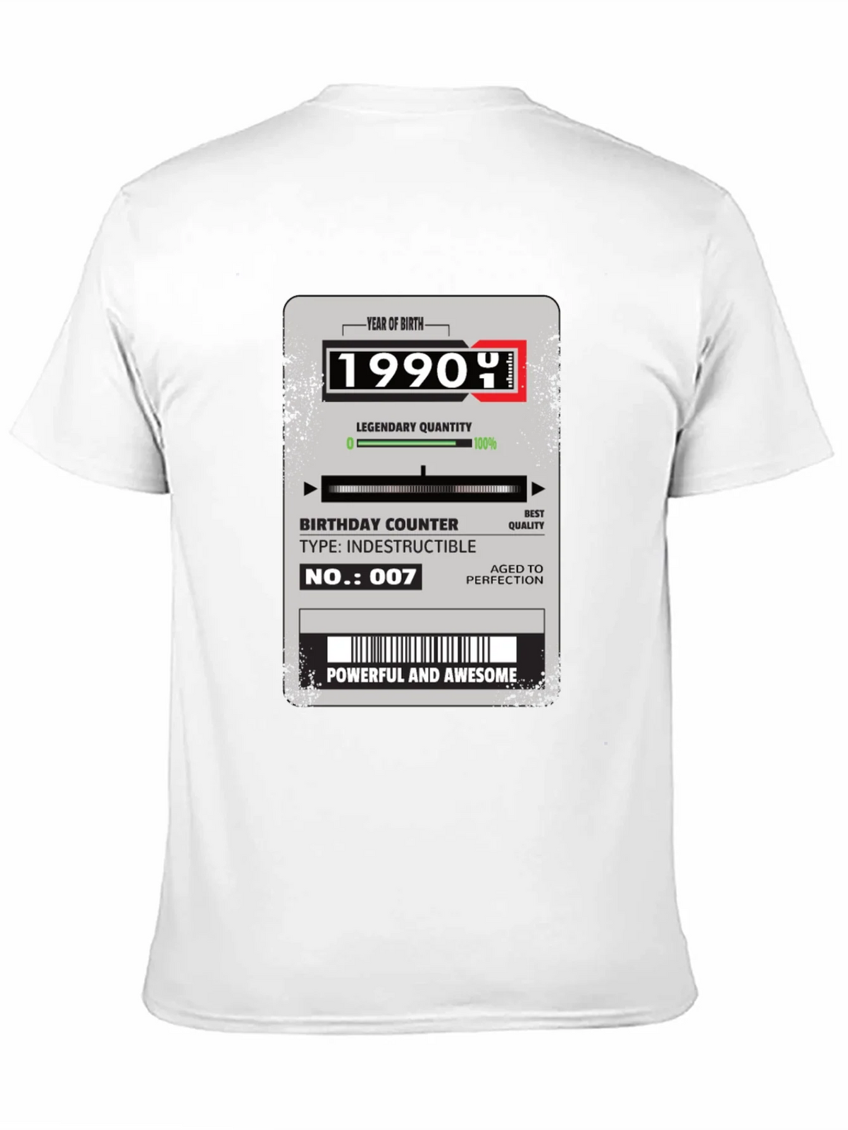 1990 Birthday T-Shirt - Powerful & Awesome product image 4