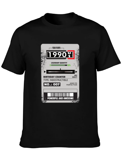 1990 Birthday T-Shirt - Powerful & Awesome product image 2