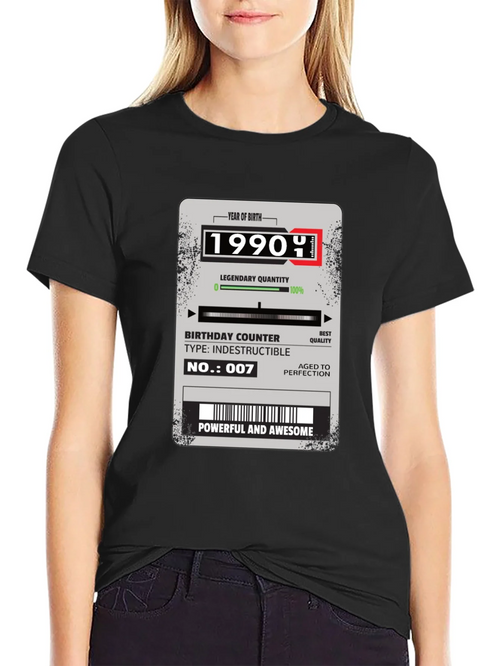1990 Birthday T-Shirt - Powerful & Awesome product image 1