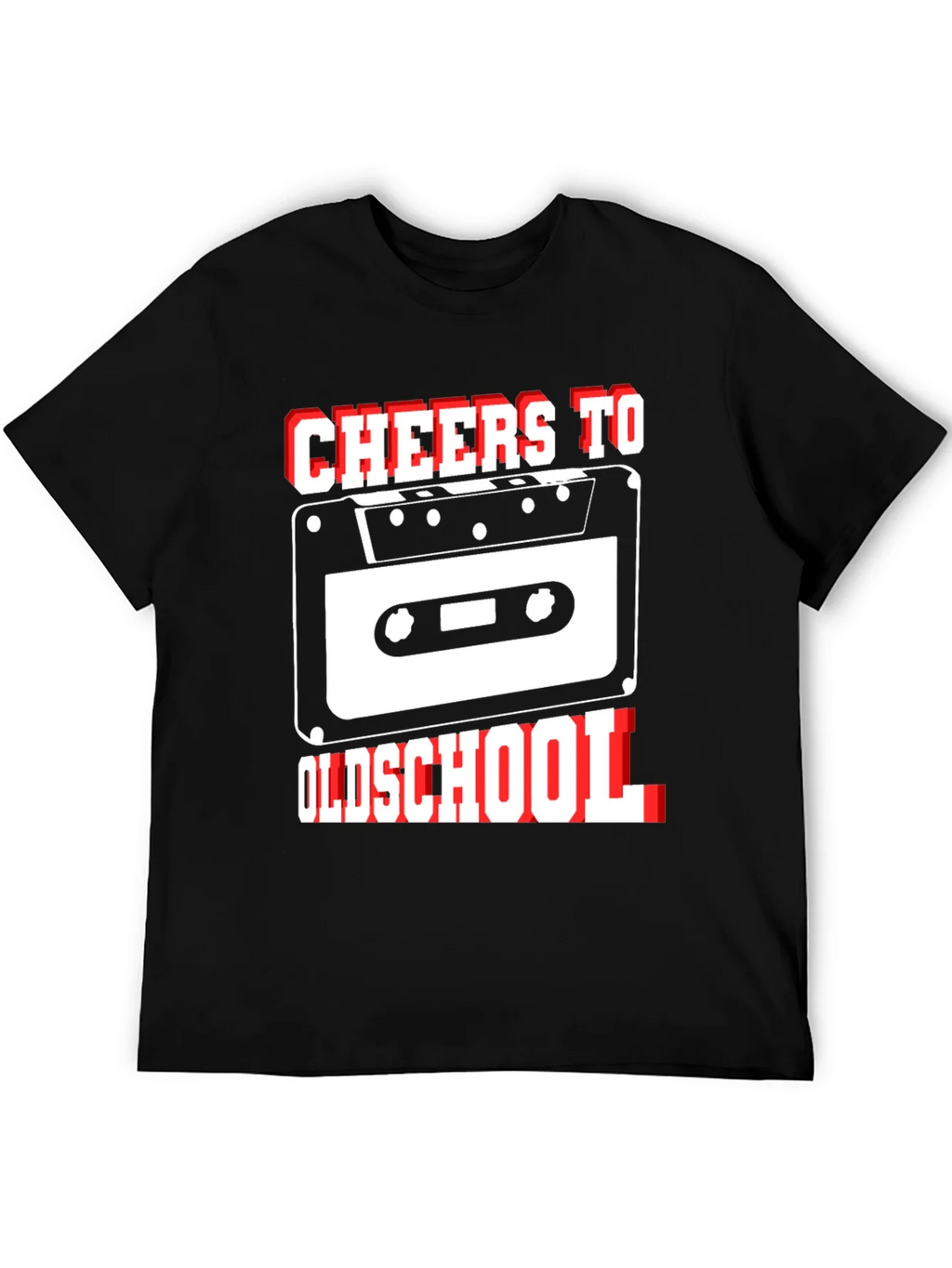 Cheers to Oldschool Retro Cassette Tape Graphic T-Shirt product image 5