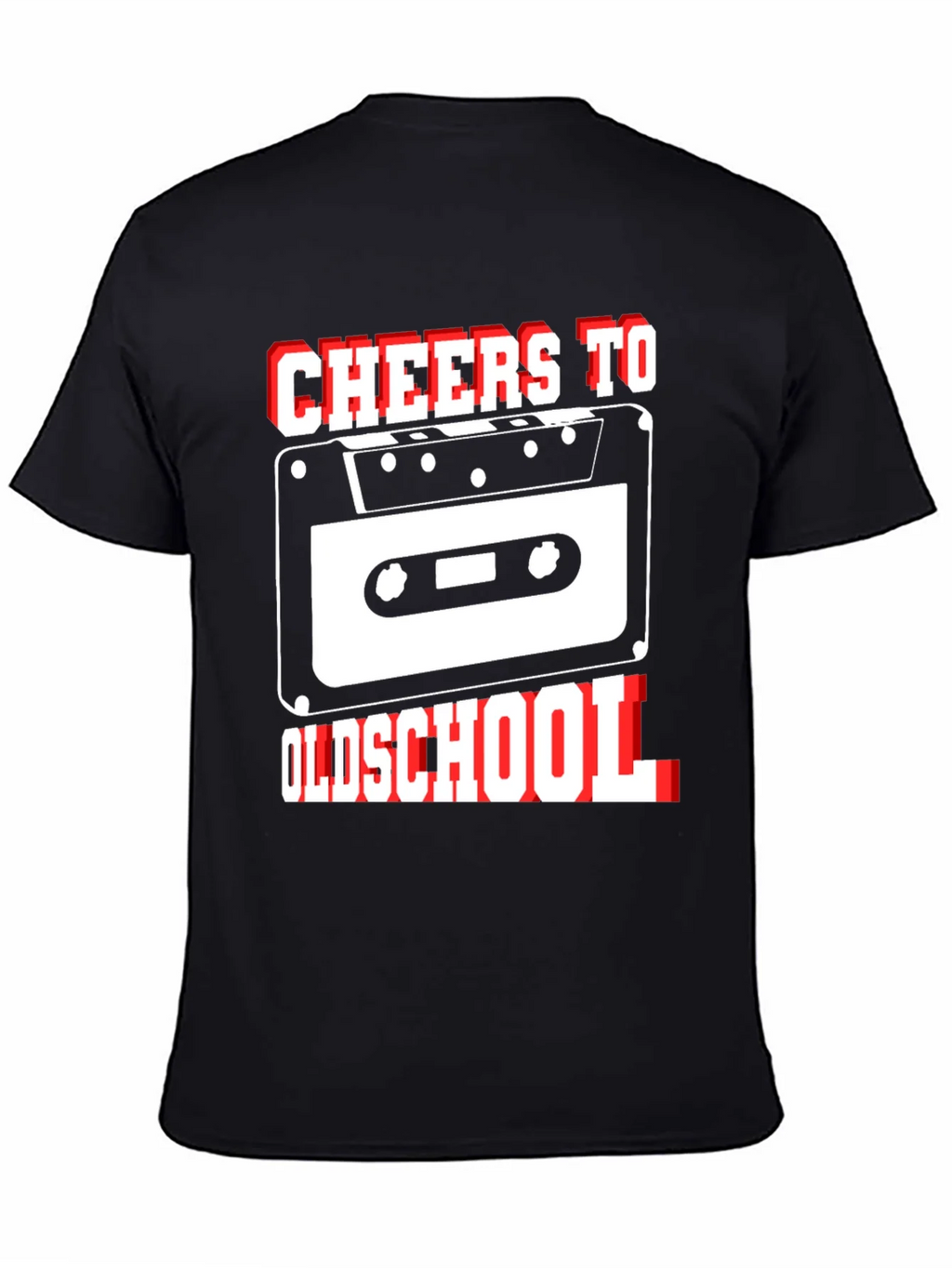 Cheers to Oldschool Retro Cassette Tape Graphic T-Shirt product image 4