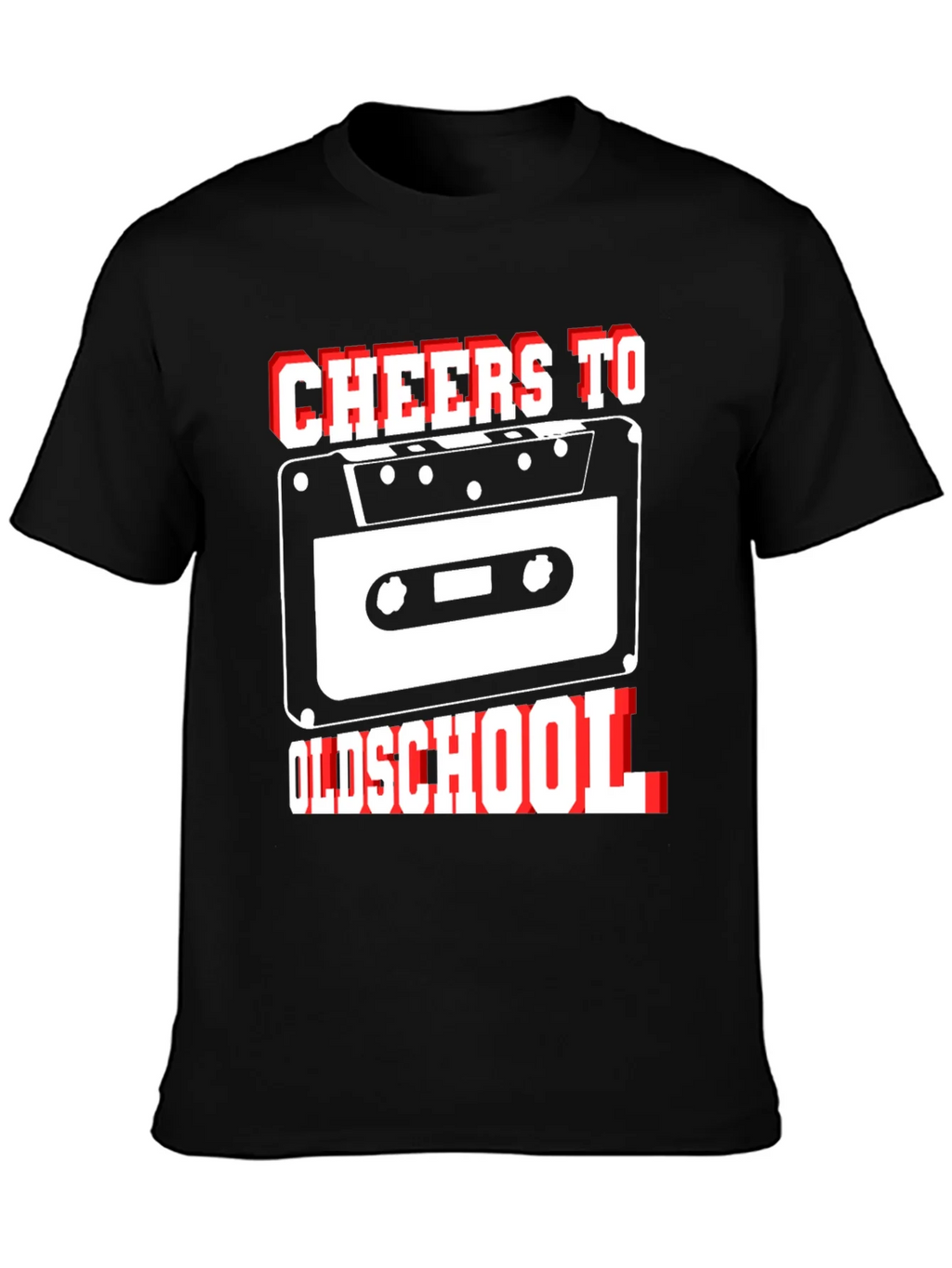 Cheers to Oldschool Retro Cassette Tape Graphic T-Shirt product image 3