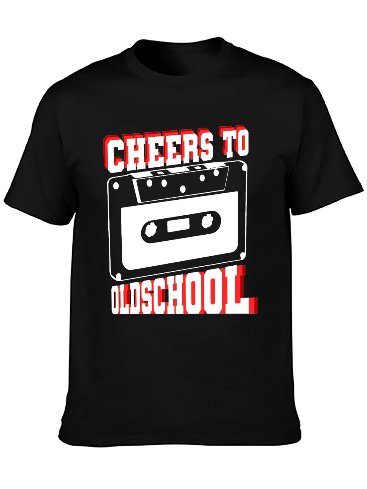 Cheers to Oldschool Retro Cassette Tape Graphic T-Shirt product image 3