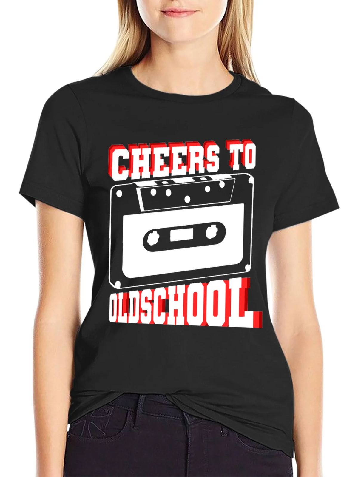 Cheers to Oldschool Retro Cassette Tape Graphic T-Shirt product image 2