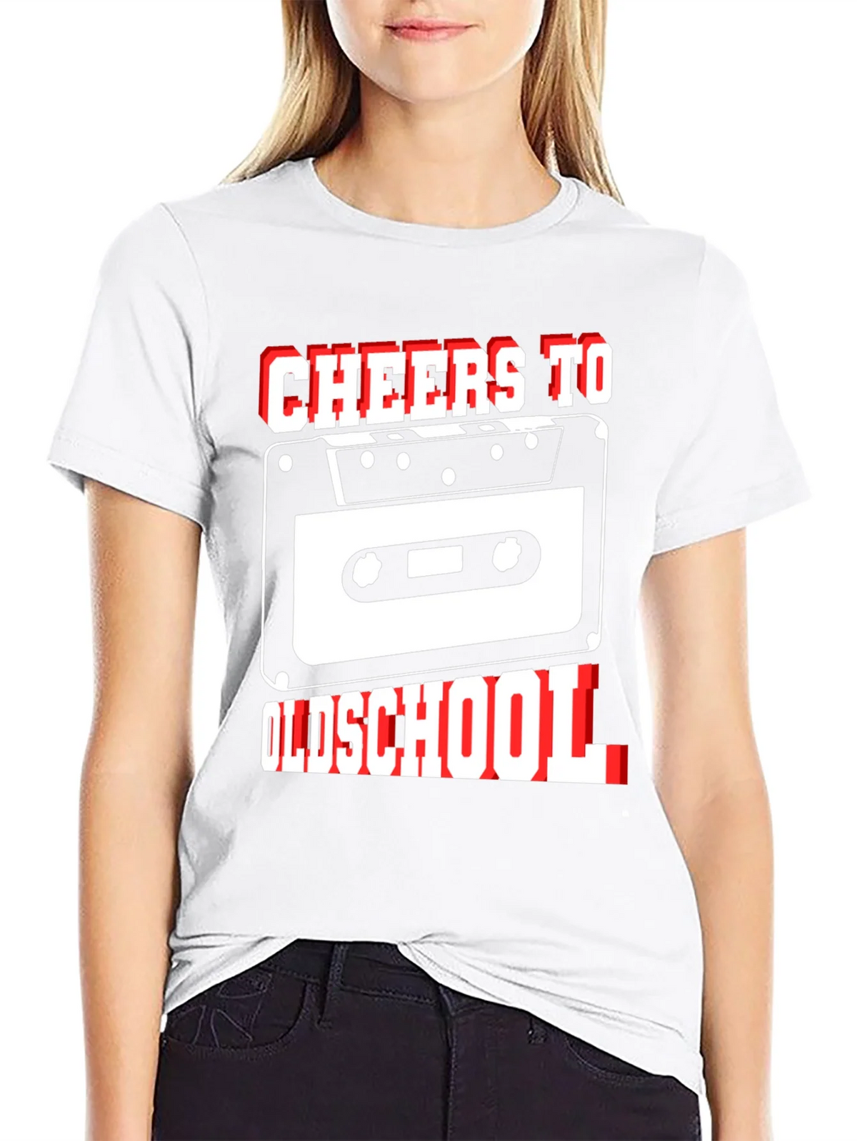 Cheers to Oldschool Retro Cassette Tape Graphic T-Shirt product image 8