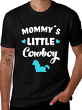 Mommys Little Cowboy - Black T-Shirt product image 1