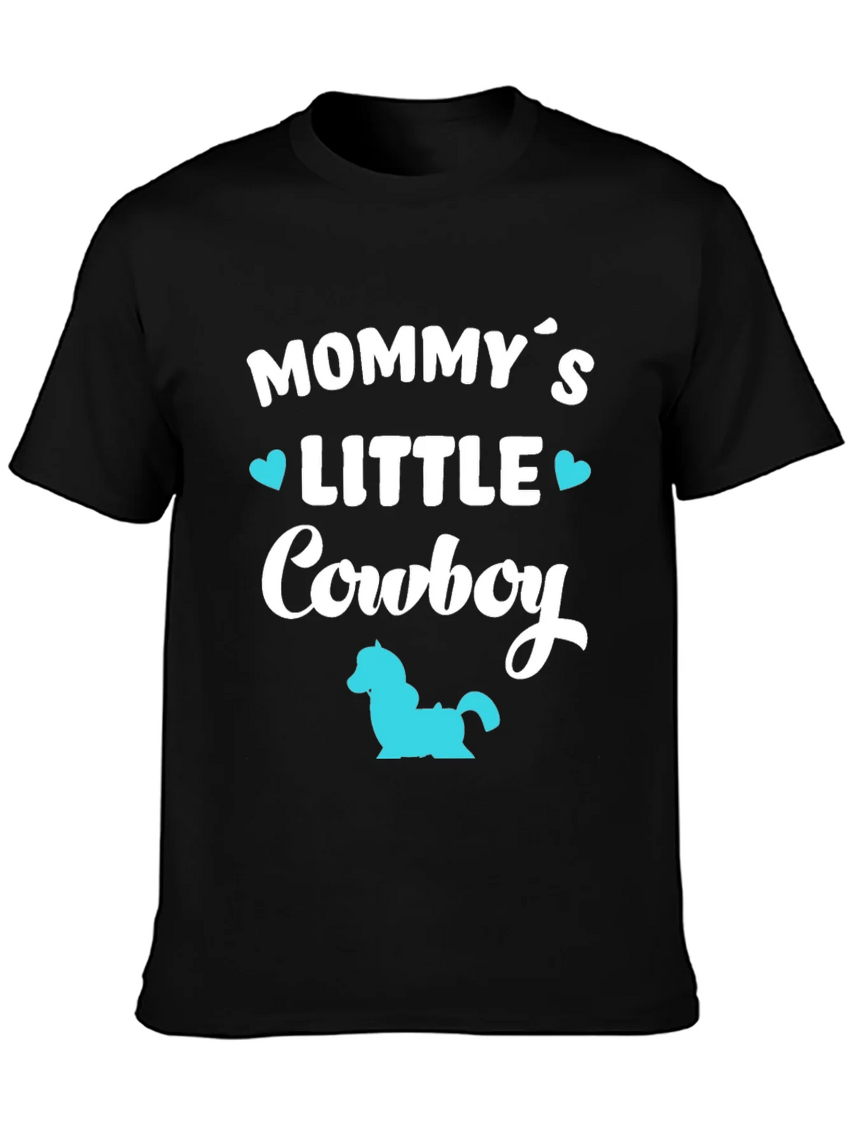 Mommys Little Cowboy - Black T-Shirt product image 3
