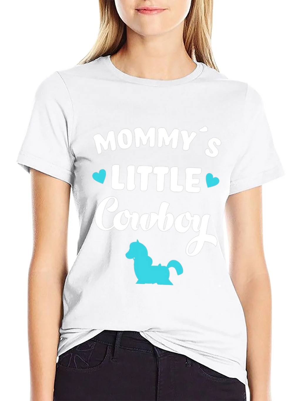 Mommys Little Cowboy - Black T-Shirt product image 8
