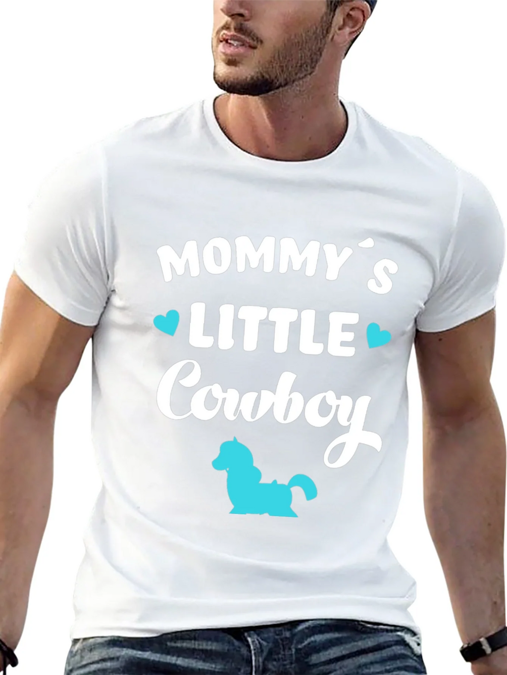 Mommys Little Cowboy - Black T-Shirt product image 12