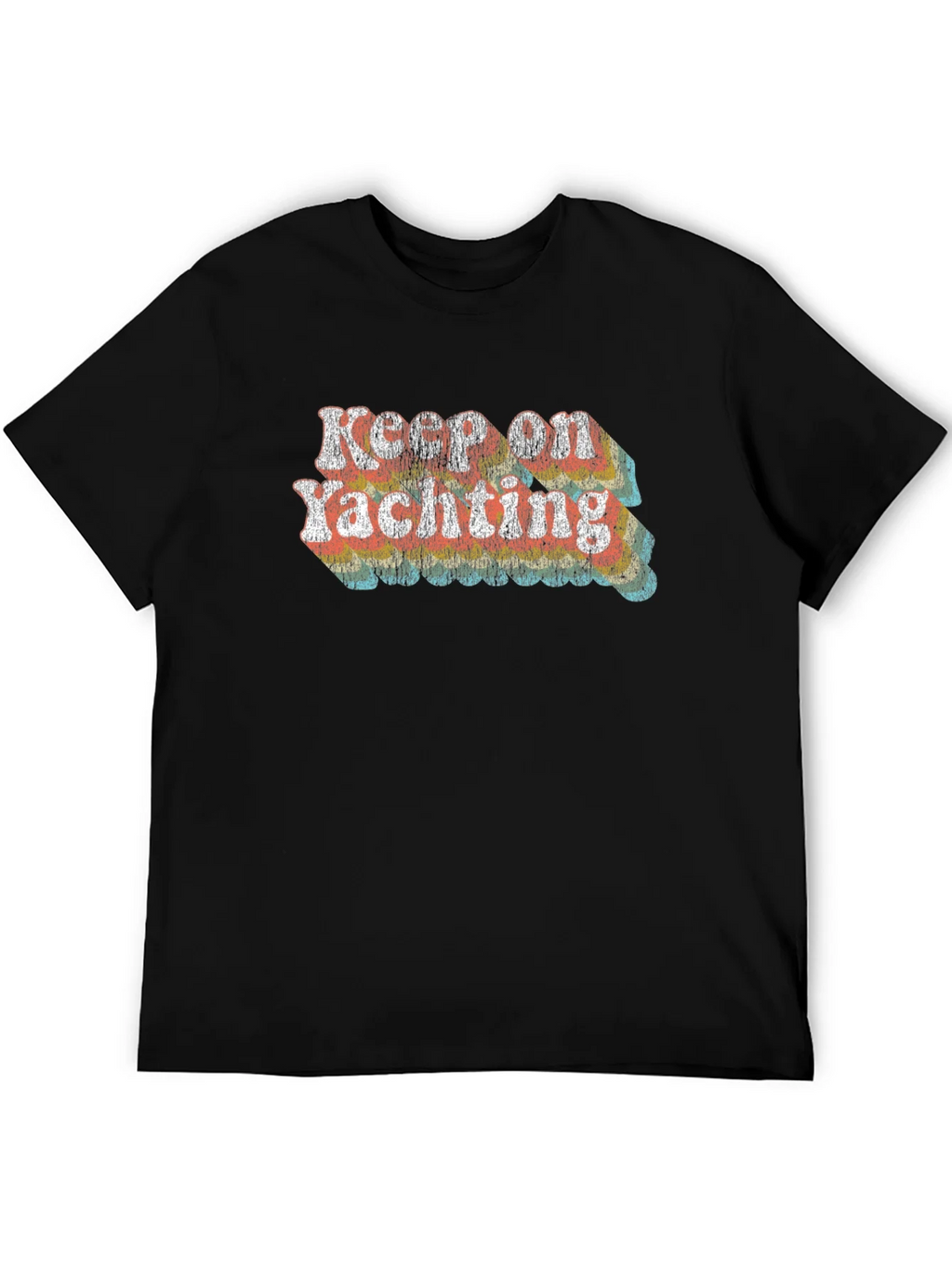 Keep on Yachting Retro Graphic Tee - Black product image 3