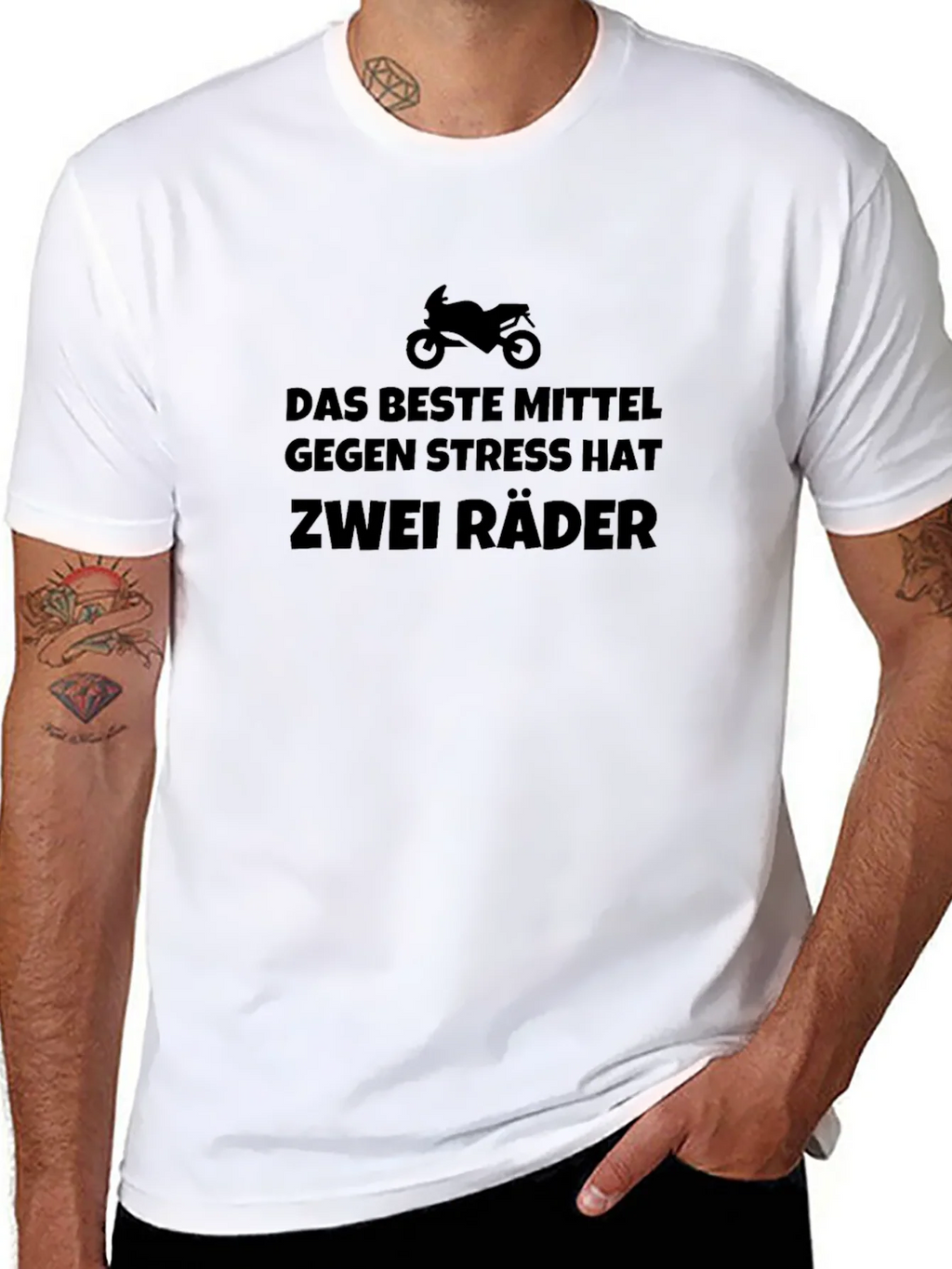 Motorcycle Stress Relief T-Shirt - Das Beste Mittel product image 6
