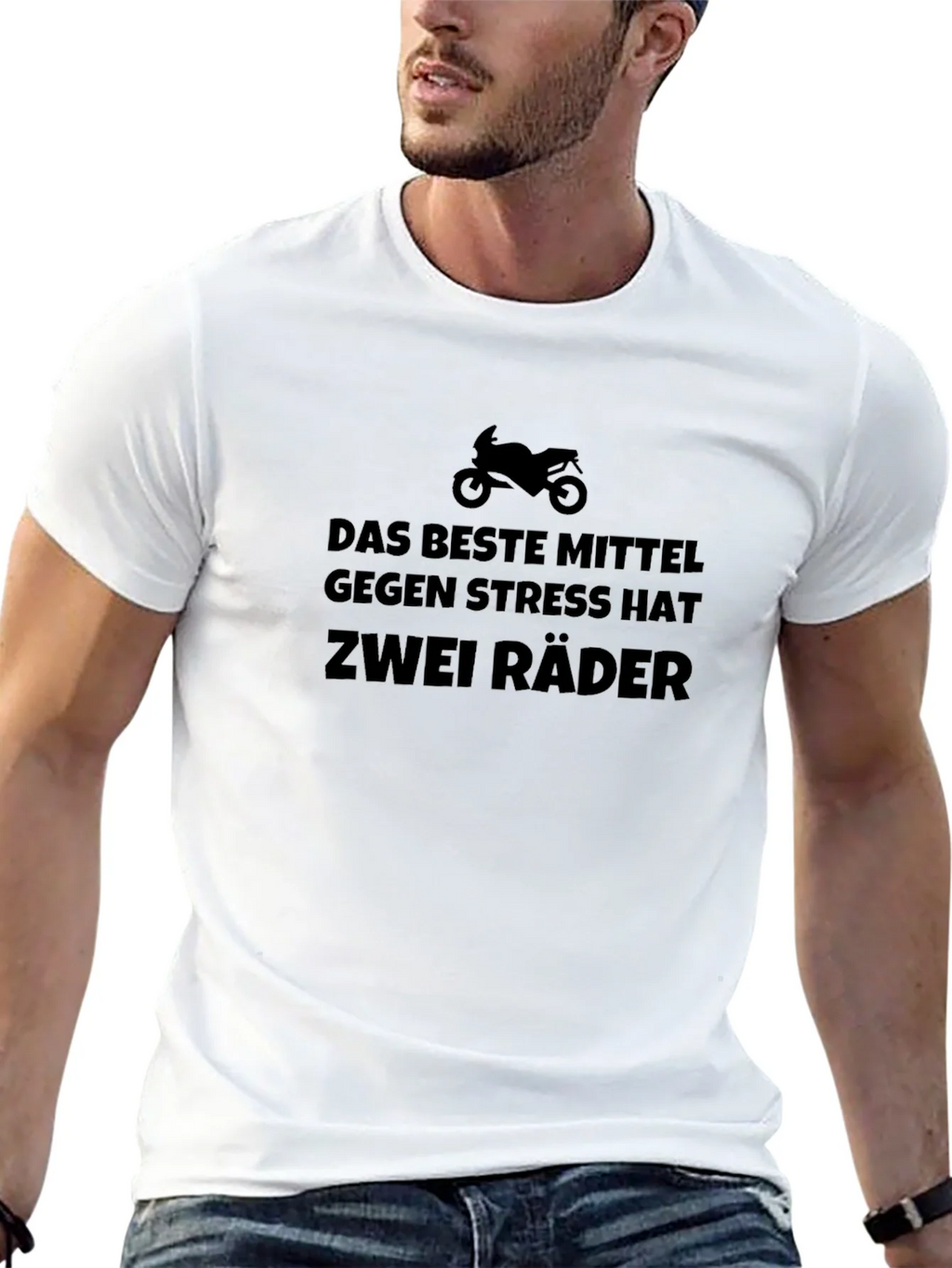 Motorcycle Stress Relief T-Shirt - Das Beste Mittel product image 11