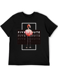 Five Minute Flamingo Graphic Tee - Trendy Black T-Shirt product image 1