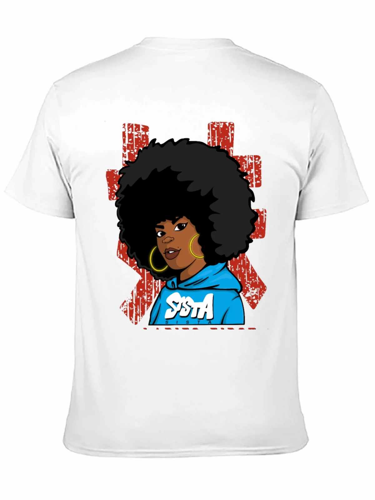 SISTA Graphic T-Shirt - Afro Pride Black Tee product image 10