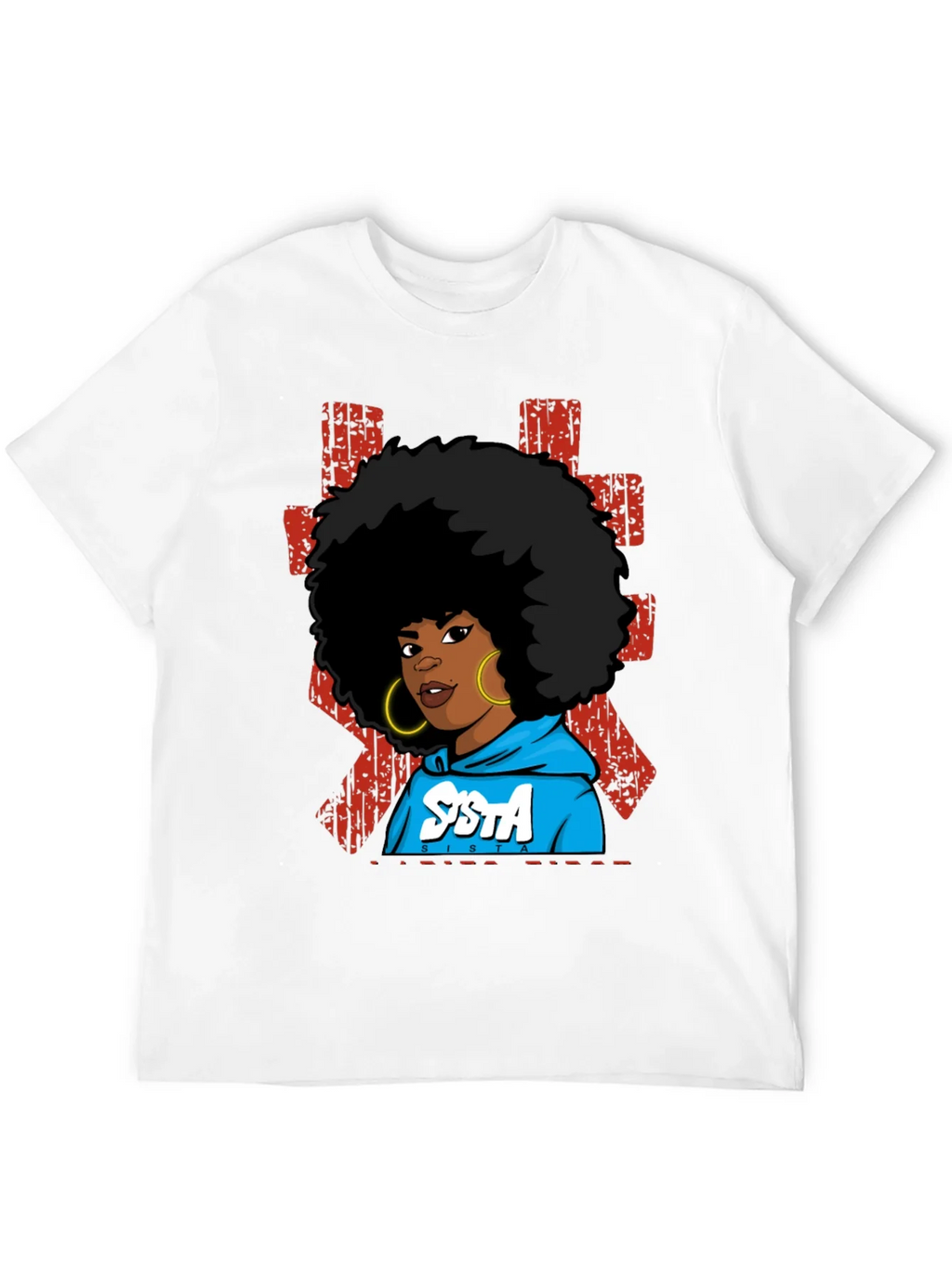 SISTA Graphic T-Shirt - Afro Pride Black Tee product image 11