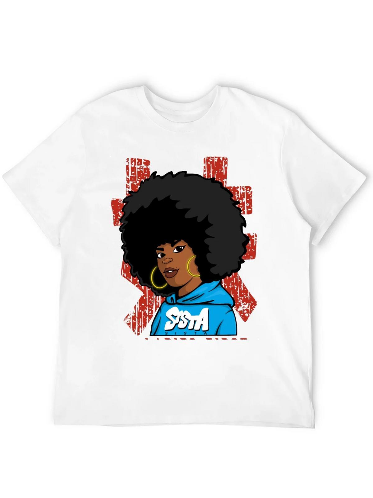 SISTA Graphic T-Shirt - Afro Pride Black Tee product image 11