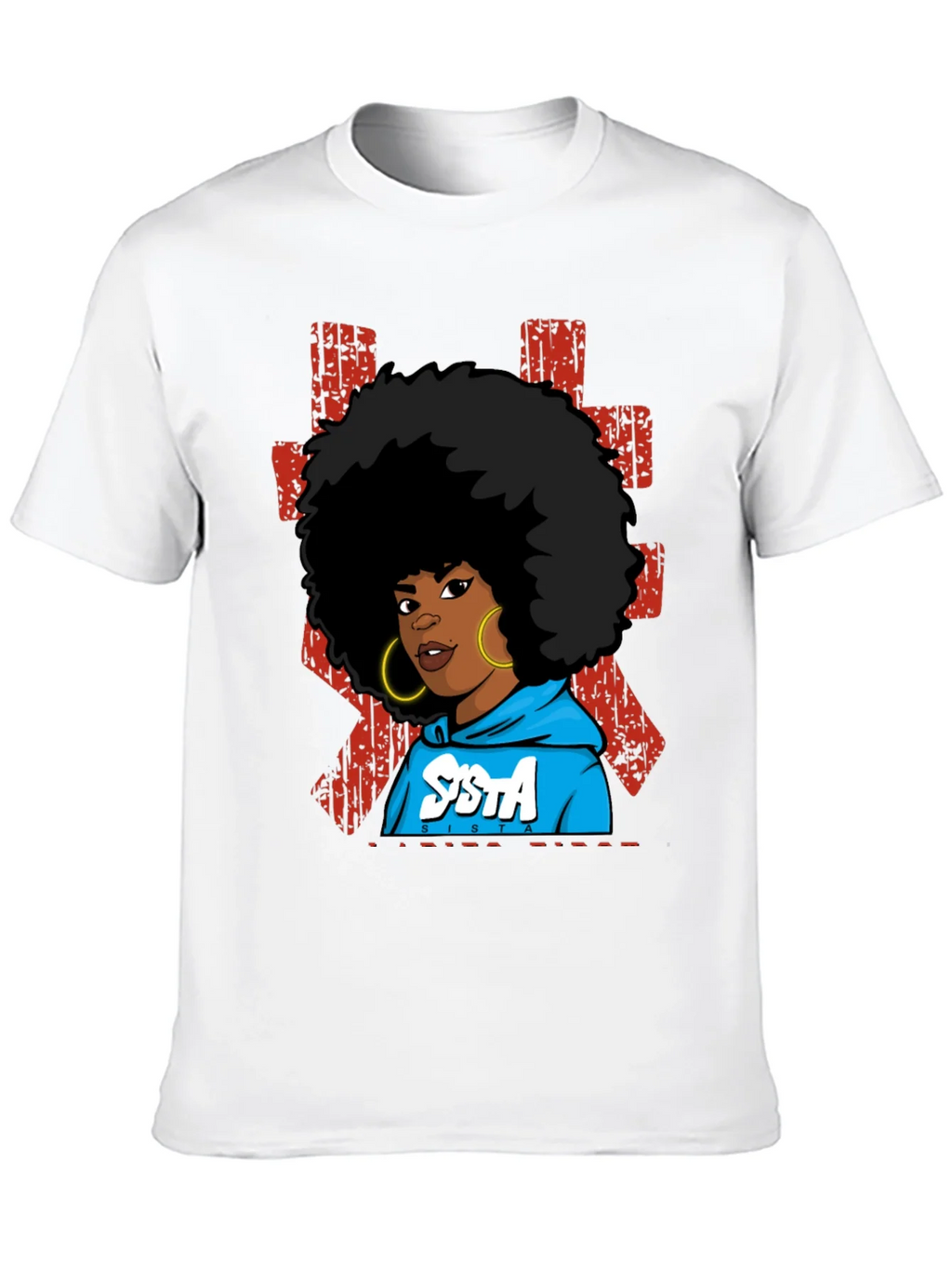 SISTA Graphic T-Shirt - Afro Pride Black Tee product image 9