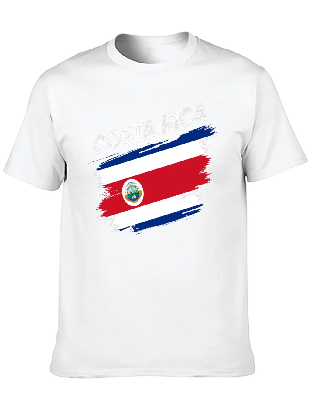 Costa Rica Flag Graphic Tee - Black T-Shirt product image 4