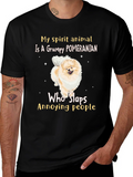 Grumpy Pomeranian Slaps People T-Shirt product image 1