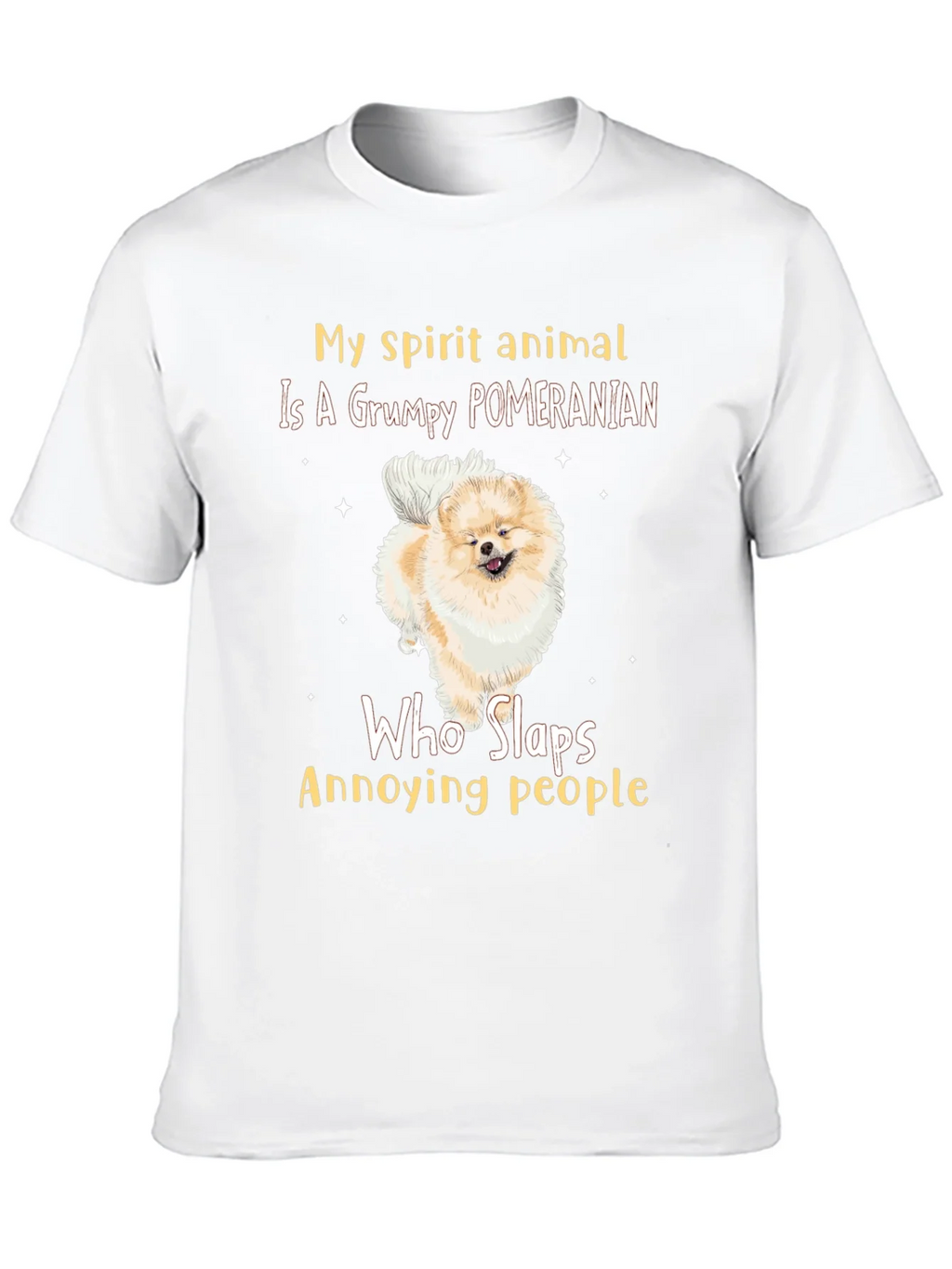 Grumpy Pomeranian Slaps People T-Shirt product image 9
