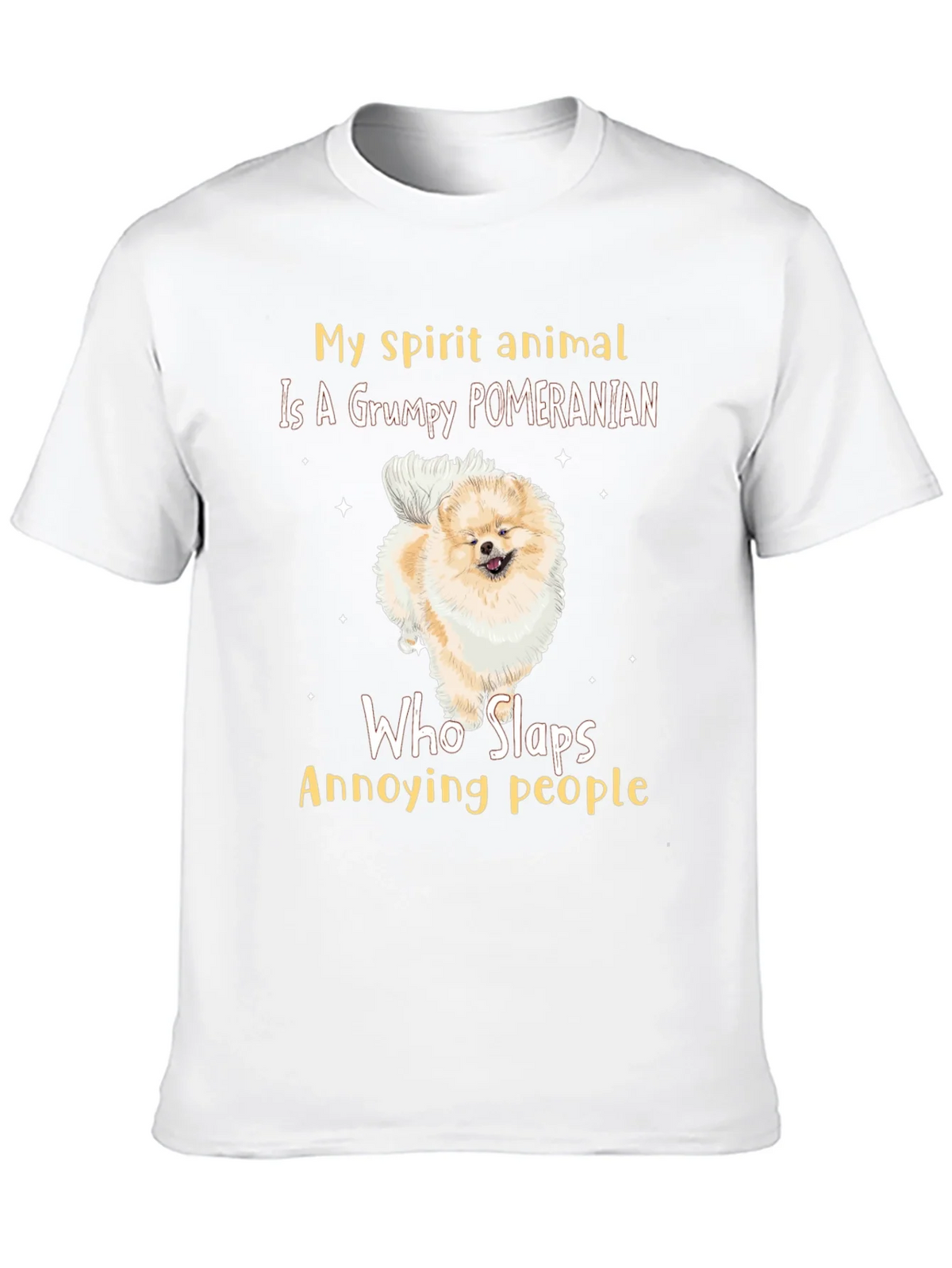 Grumpy Pomeranian Slaps People T-Shirt product image 9