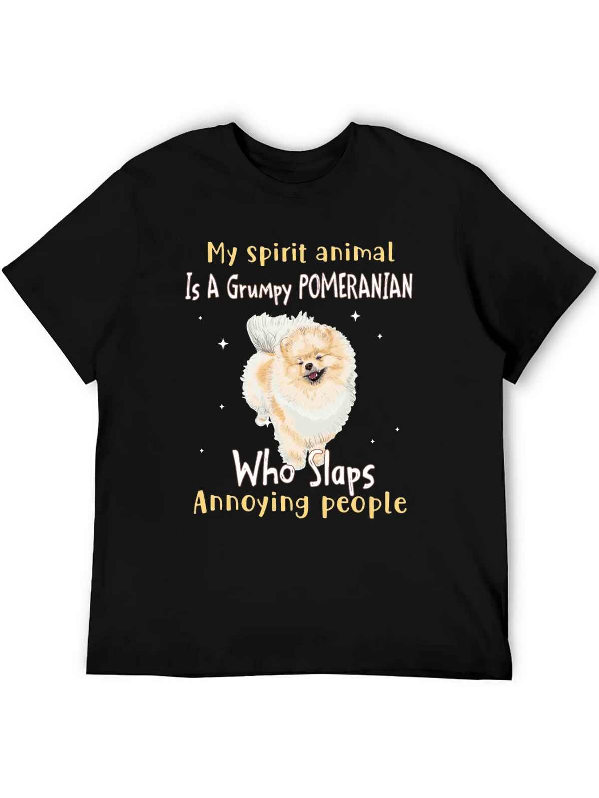 Grumpy Pomeranian Slaps People T-Shirt product image 5