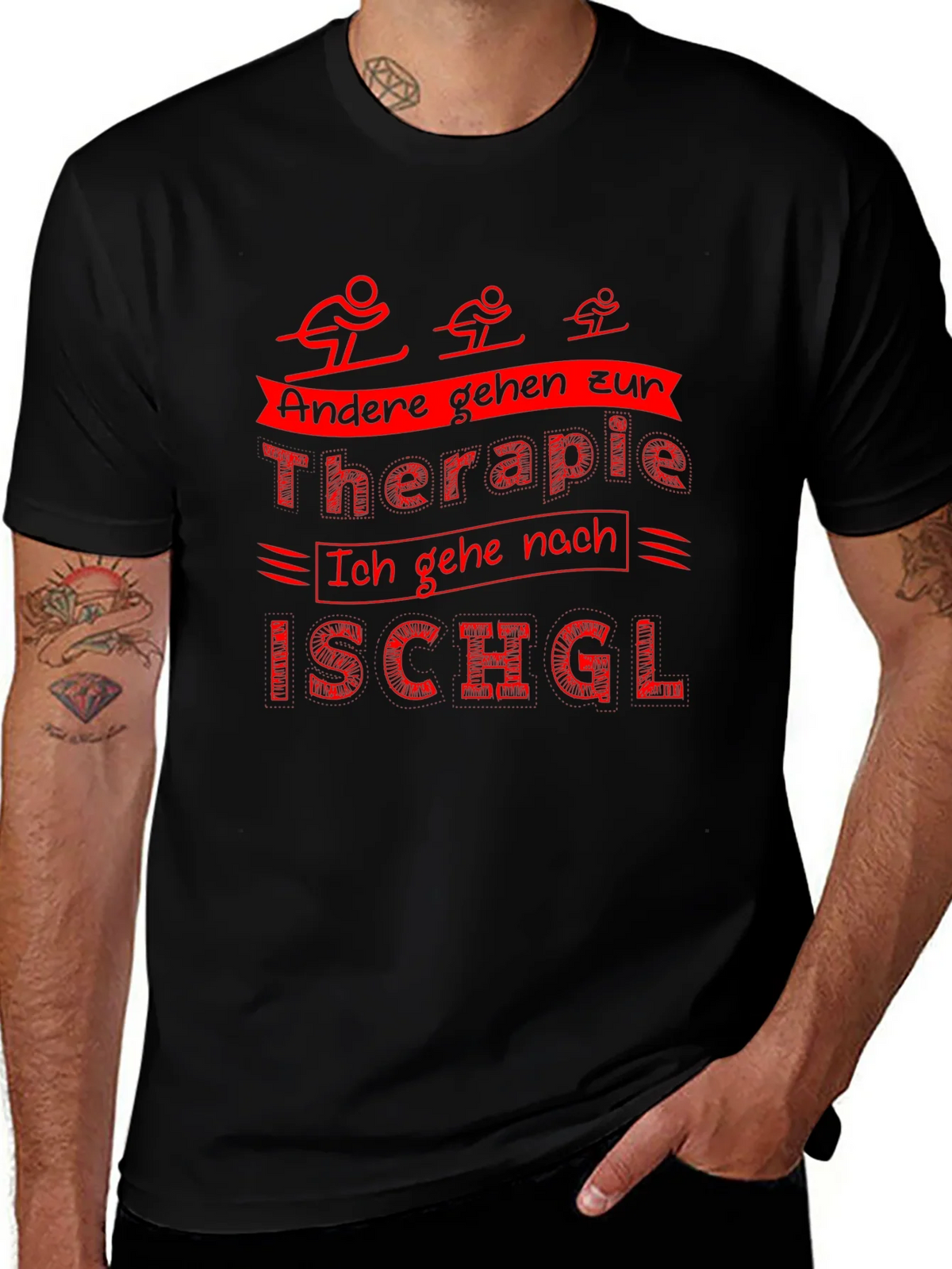 Funny Ski T-Shirt: Therapy Ischgl product image 1