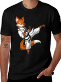 Martial Arts Fox Graphic T-Shirt product image 1