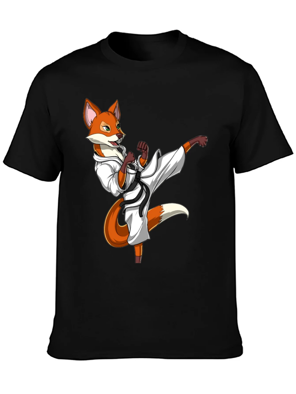 Martial Arts Fox Graphic T-Shirt product image 3
